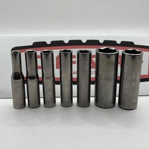 Craftsman 7pc G1 Series 1/4 Drive Deep Socket Set 6-Point SAE 3/16-1/2 USA Made